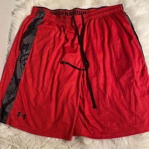 Red Under Armour Basketball shorts